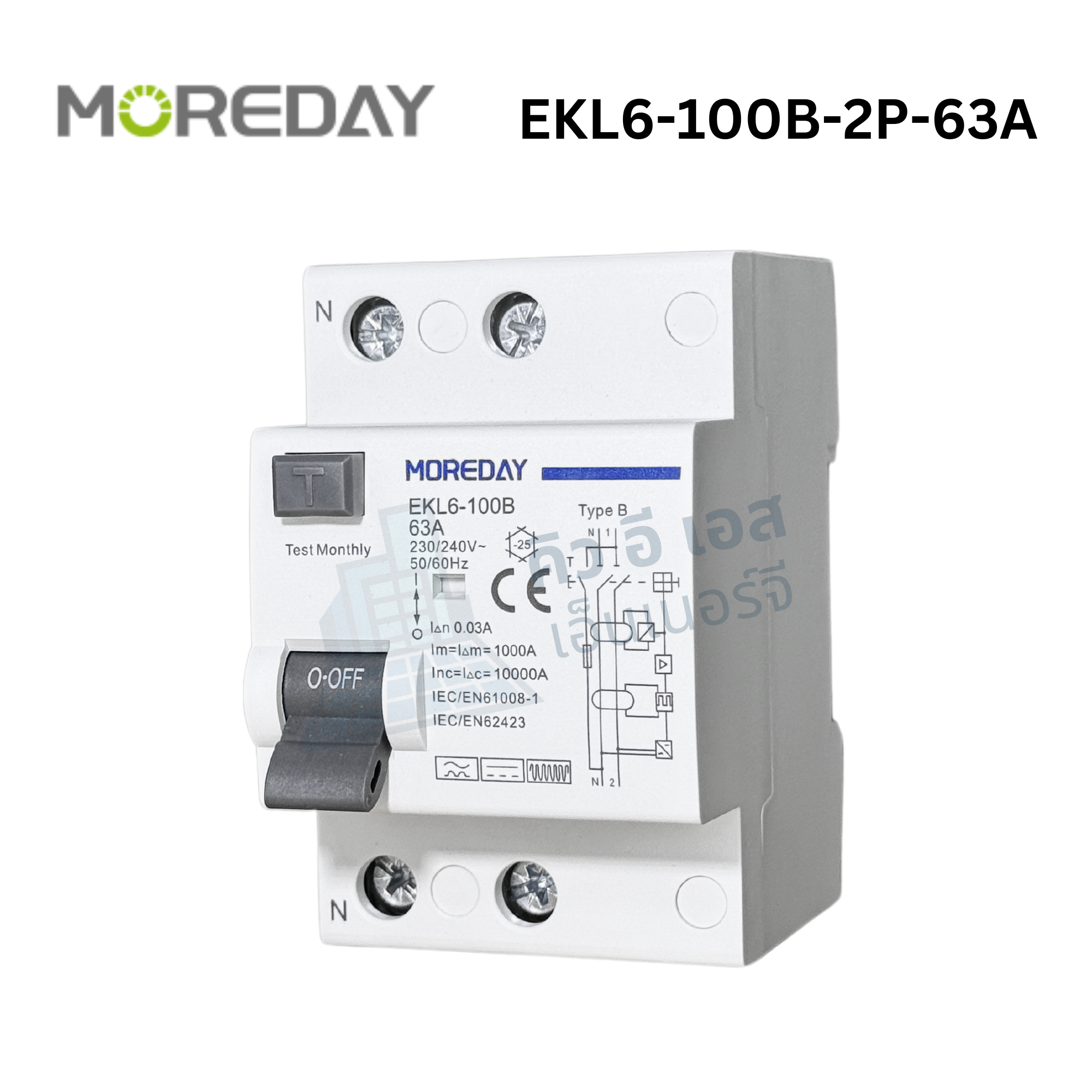 MOREDAY EKL6 RCCB Type-B